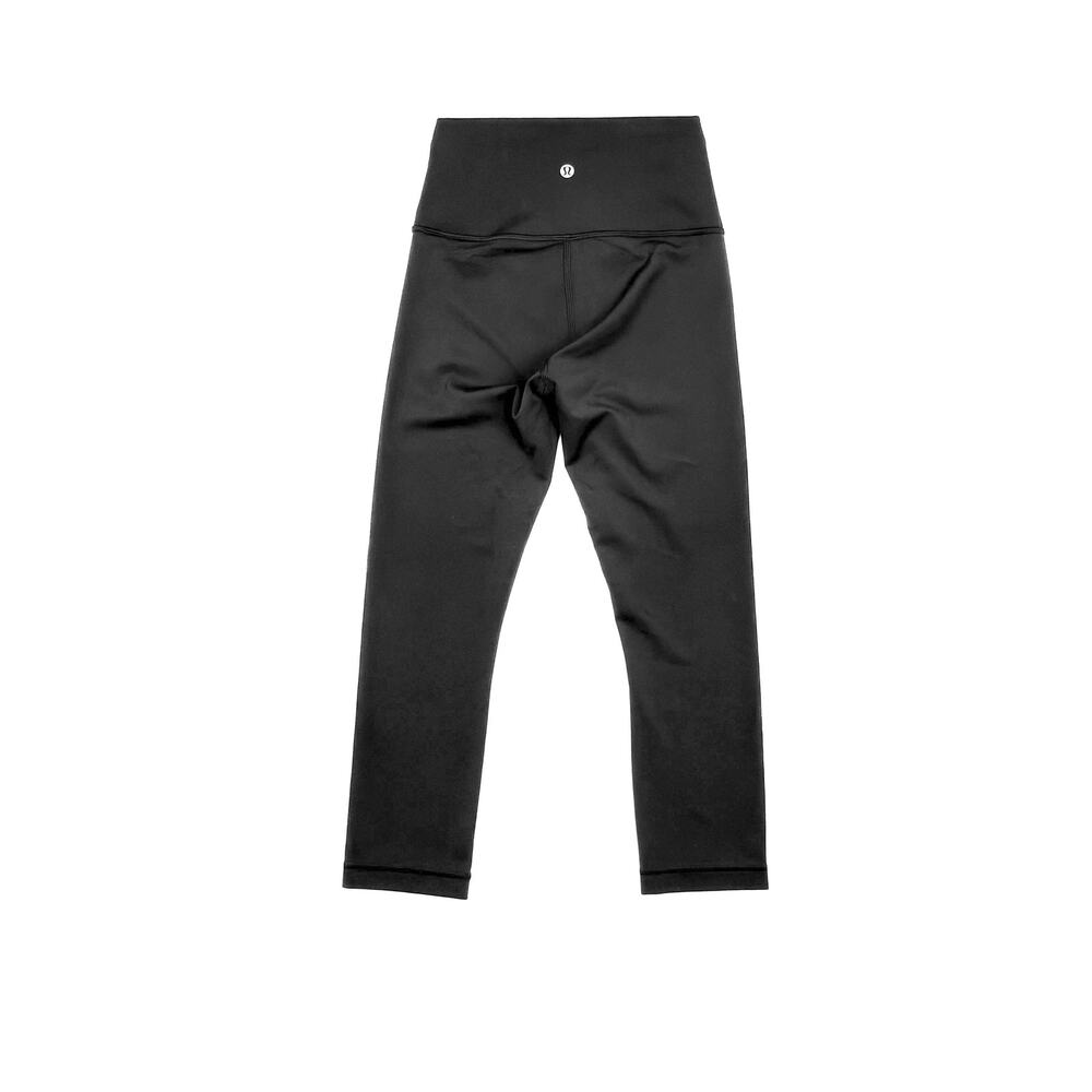 Lululemon Wunder Train Cropped Leggings Womens 4 Black W6BF7S - Picture 4 of 9